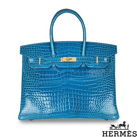 hermes birkin 35cm blue crocodile replica|hermes himalayan birkin 25 price.